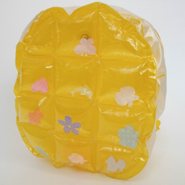 Sac à dos Mini gonflable Vintage années 90 Super Kawaii Pastel - jaune