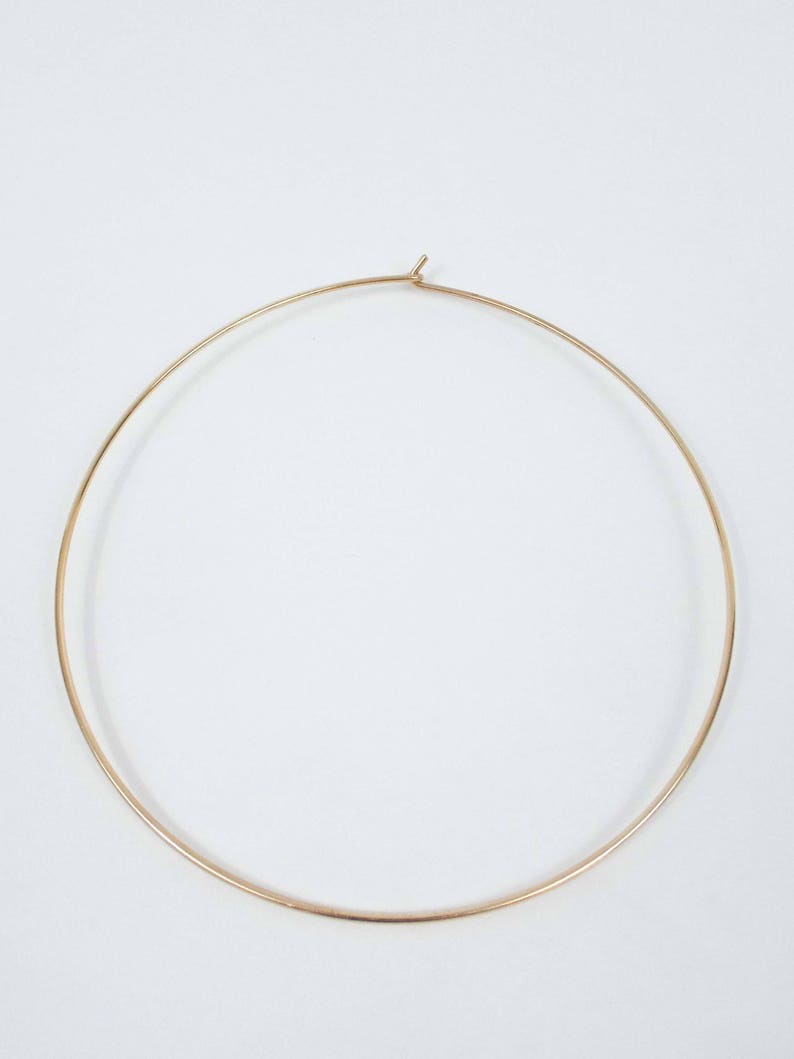 Vintage 70s Minimalist Faux Gold Choker - Etsy