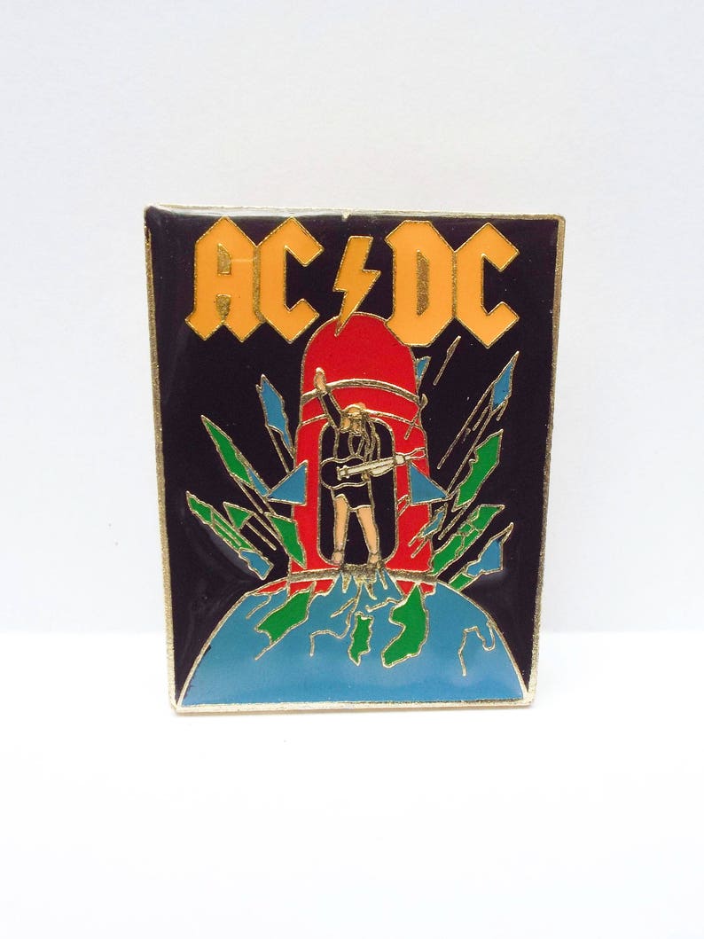 Vintage 80s Deadstock AC/DC Blow up Your Video Enamel Pin | Etsy