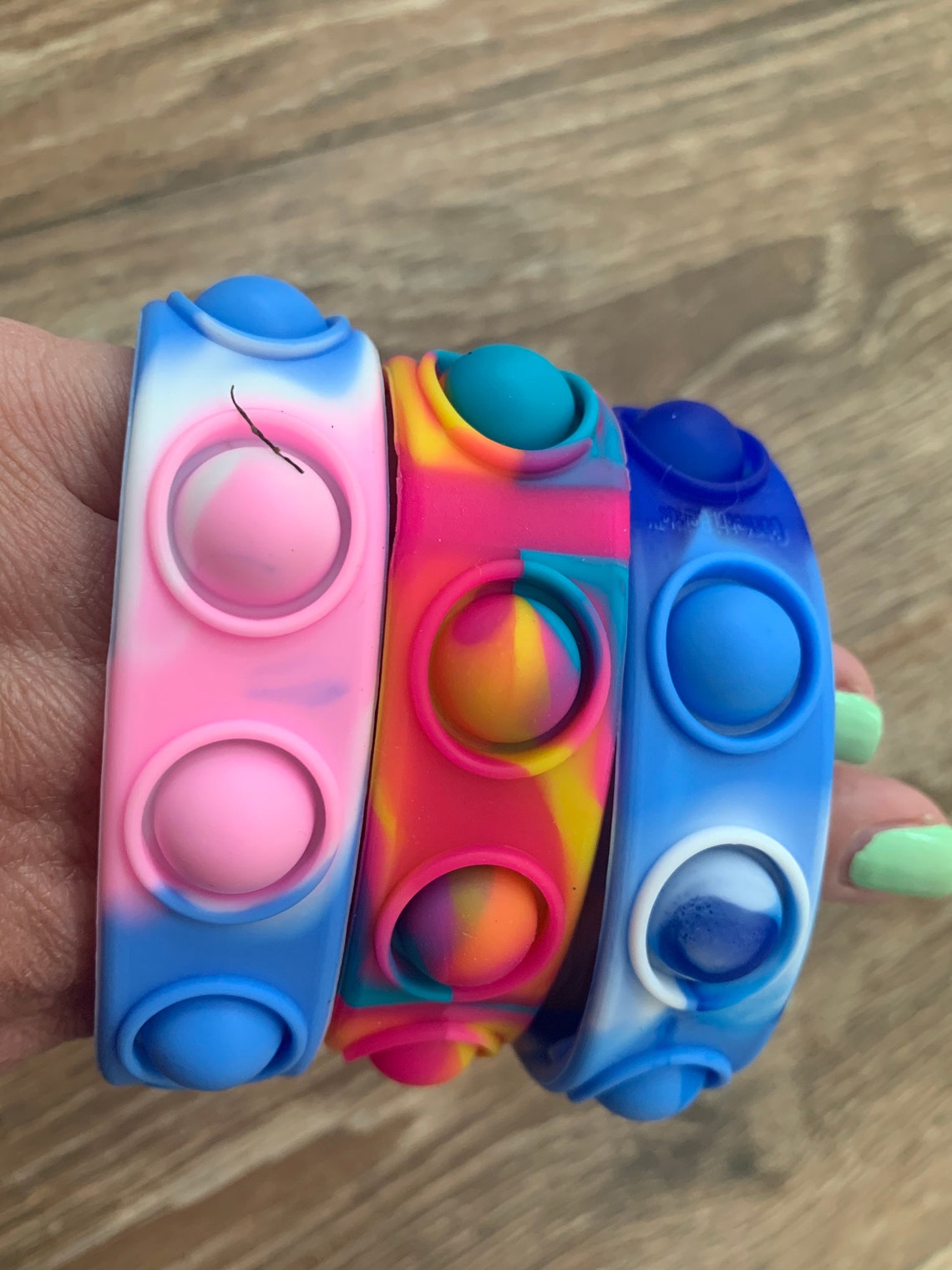 Snap Pop Bracelets Bracelet Fidget Toy Sensory Anxiety Etsy