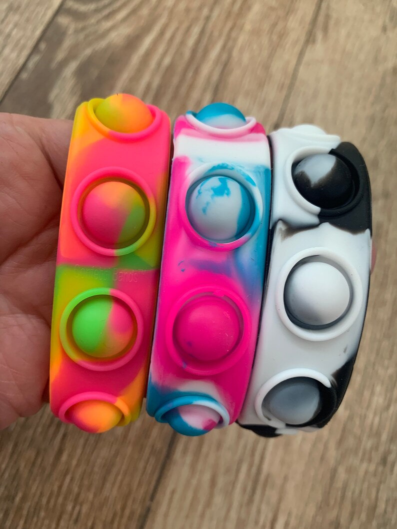 Snap Pop Bracelets Bracelet Fidget Toy Sensory Anxiety Etsy