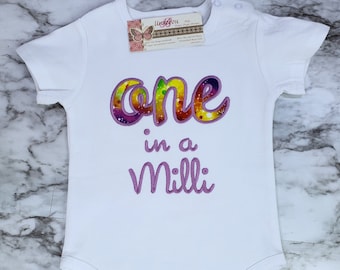 Embroidered Galaxy Birthday Shirt, ONE in a Million Outfit