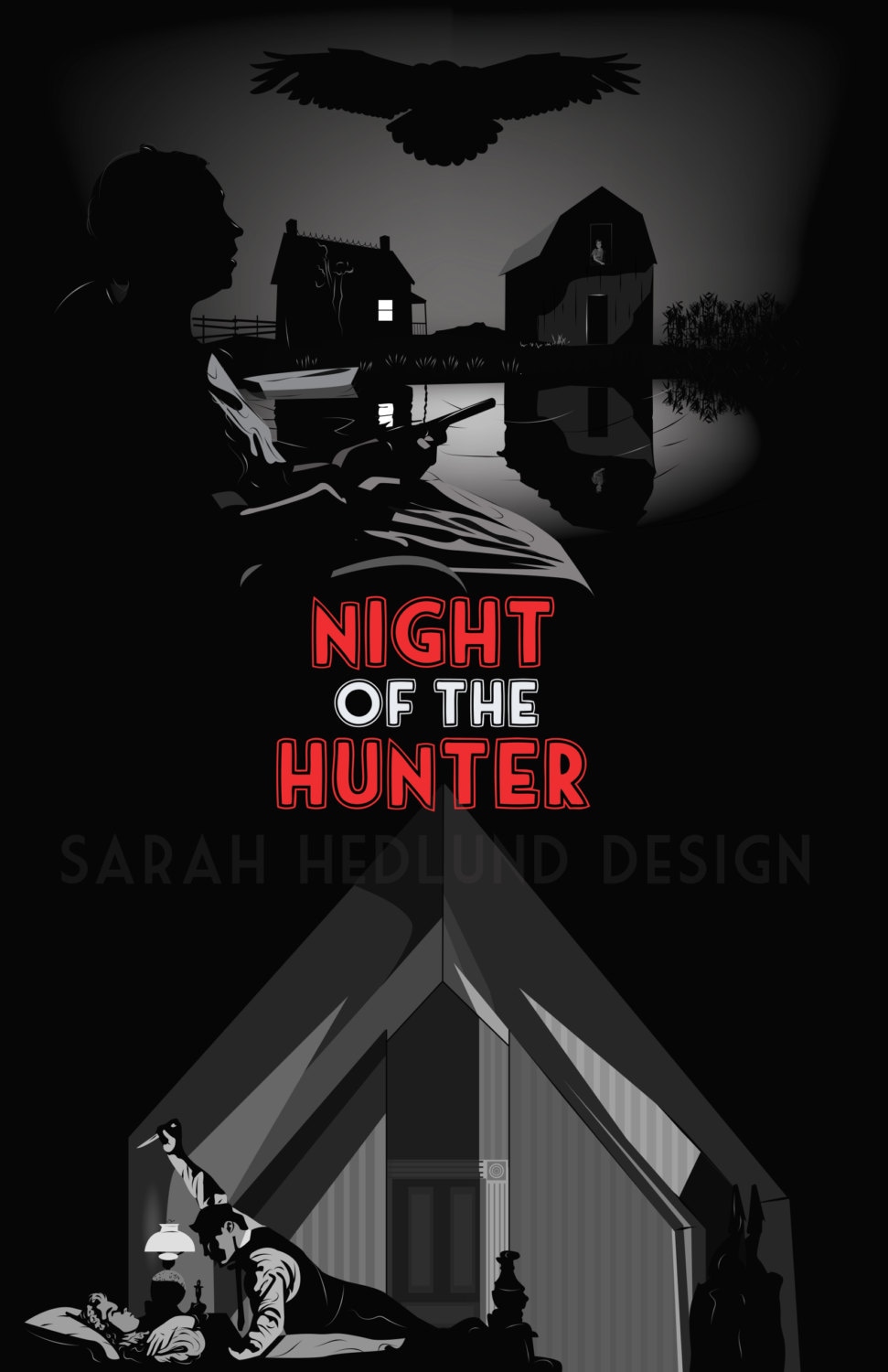 8.5 x 11 Deluxe Art Print Night of the Hunter 8.5 x 11 Deluxe Art Print Night of the Hunter
