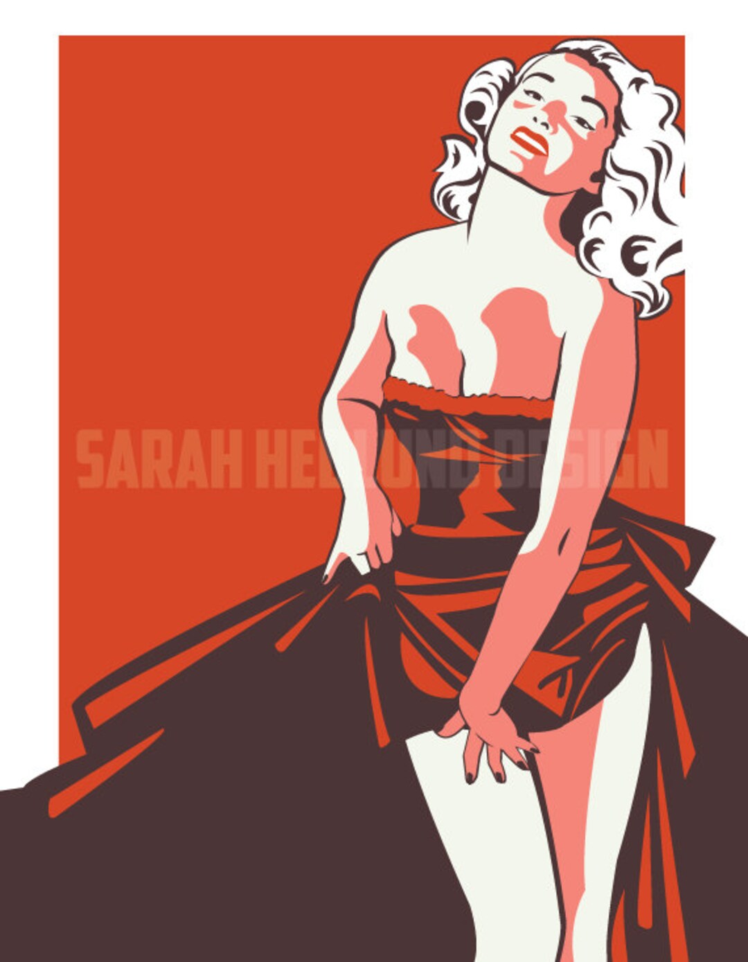 Dixie Evans Poster Etsy