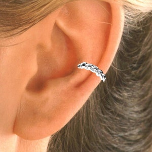 Ear Cuff - Braid Design Sterling Silver or Gold Vermeil   #21-SM-ea