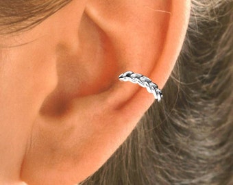 Ear Cuff - Braid Design Sterling Silver or Gold Vermeil   #21-SM-ea