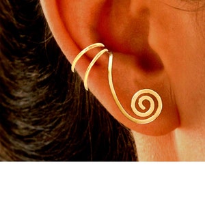 Grecian Curl Non-pierced Ear Cuff Earring Converter / earring Jacket