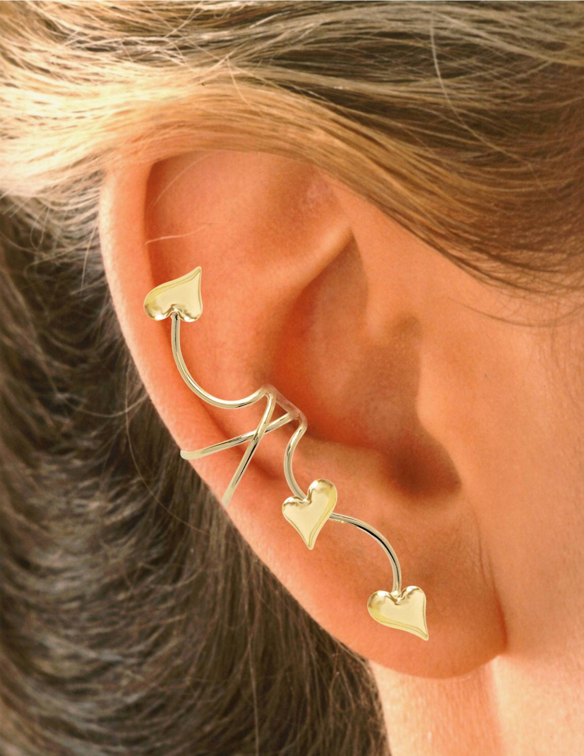 Share 137+ gold earrings covering full ear best