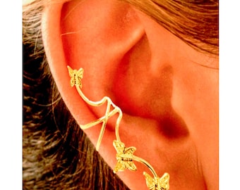 Butterfly Ear Cuff: Sterling Silver Non-Pierced Earring Climber