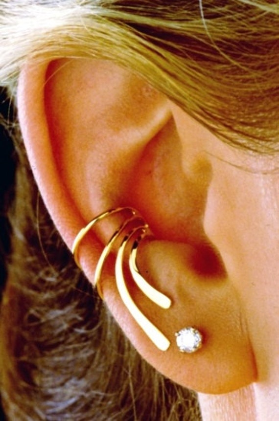 Rhodium on Silver Ear Charms Long Wave Ear Cuff Non-Pierced Earring Wraps Pearl & CZ Rhodium on Silver Ear Charms Long Wave Ear Cuff Non-Pierced Earring Wraps Pearl & CZ