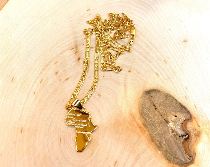 West African cities :/: Africa charm necklace