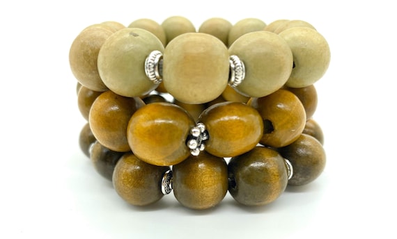 ::Wooden stretch bracelets::