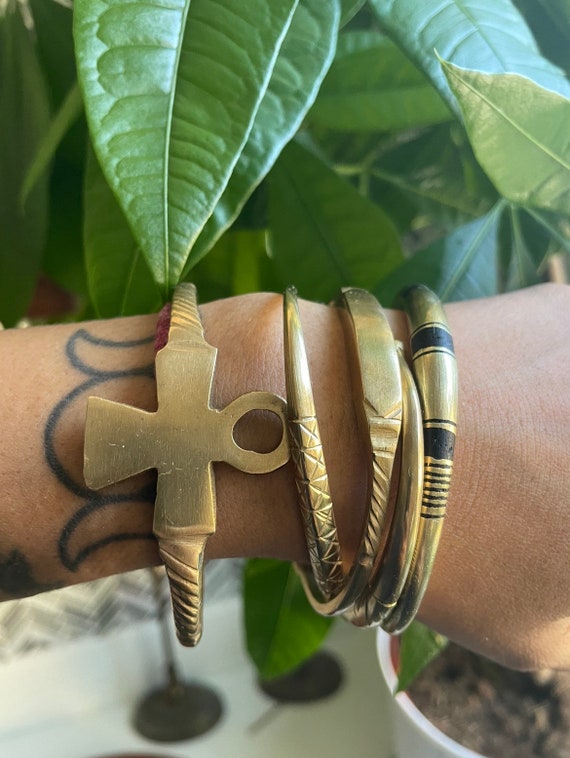 Ankh cuff bracelet