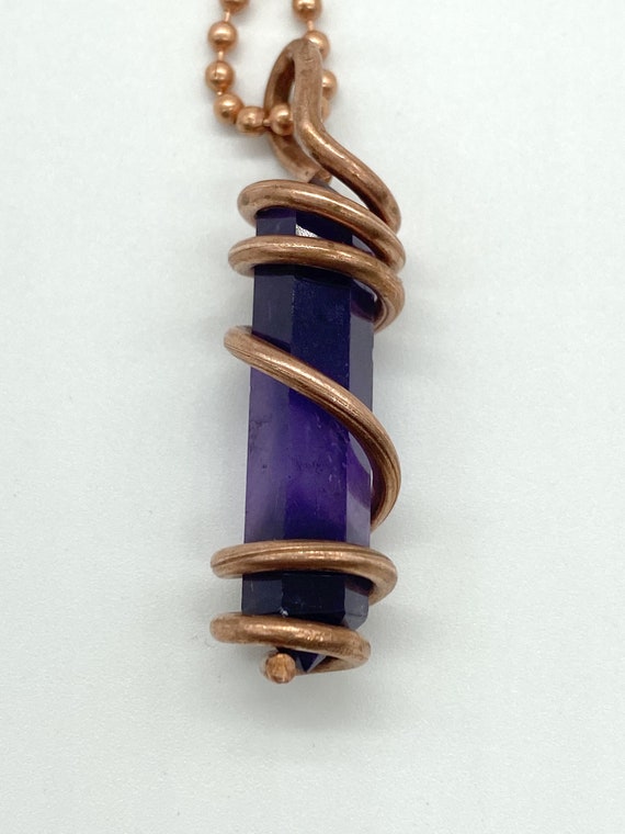 Purple Fluorite necklace