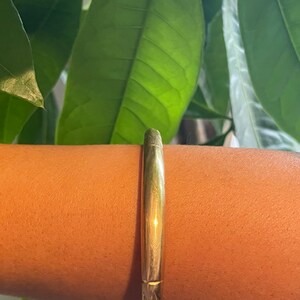 Etched brass statement cuff bracelet image 3