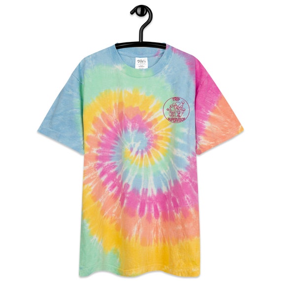 Trip Supervisor oversized tie-dye t-shirt