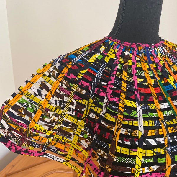 Handmade fabric crop top accessory jewelry