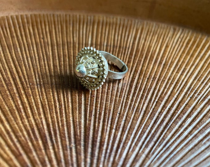 Vintage Habesha Gasha Ring in Sterling Silver
