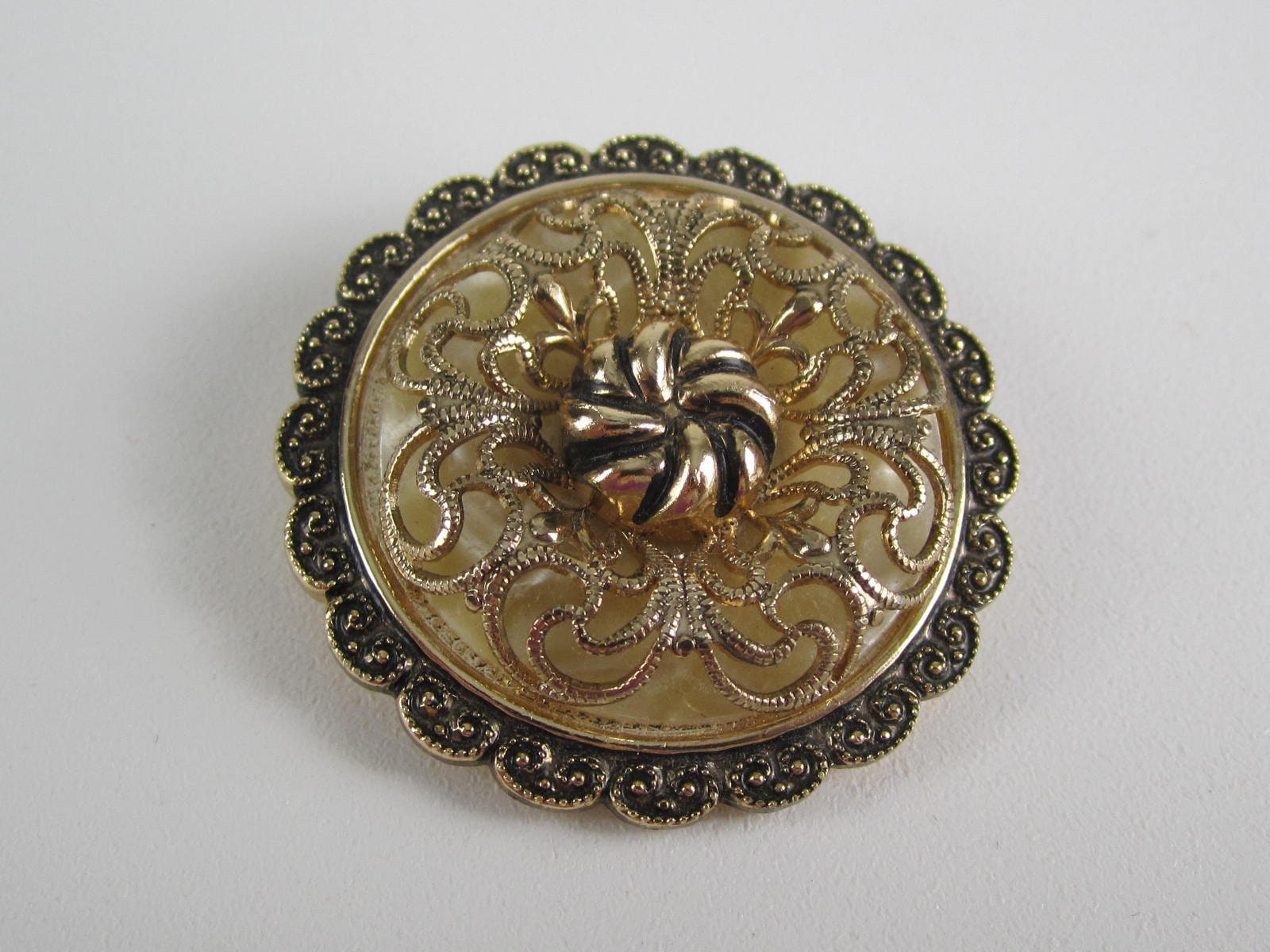 Silk Scarf Buckle Scarf Holder Pin Vintage West Germany 