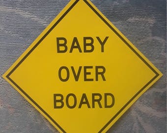 Baby Over Board Window Sticker