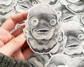 Last one! Swamp Monster, Creature from the Black Lagoon, movie monster - vinyl sticker