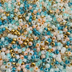 11/0 Miyuki Seed Beads, Palm Beach Ocean Mix, Seed Beads, Seed Bead Supply, Beads, Beading Supplies, Jewelry Findings , Custom Mix