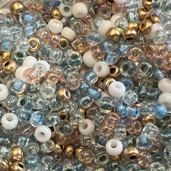 6/0 Miyuki Seaside Beach Lined Crystal  Seed Beads