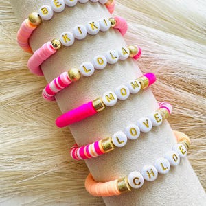 Personalized Beaded Name Bracelet: Custom Word Jewelry