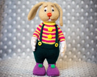 Rabbit Wendy (Hare) - Toy crochet pattern (PDF)