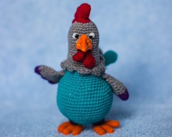 Cock Louie – ToyMagic. Rooster Cockerel CockCrochet Pattern PDF Instant Download Amigurumi