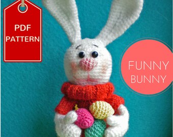 Funny Bunny Crochet Pattern - ToyMagic [PDF Instant Download Amigurumi]