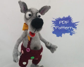 Wolf  PDF Crochet Pattern Animal crochet pattern  Instant Download. Amigurumi