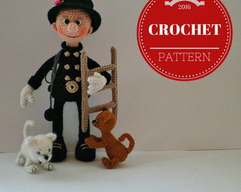 Cheerful Chimney Sweeper – PDF Crochet Toy [Instant Pattern Download]