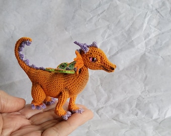 Pattern Dragon Butterfly crochet DIY  Amigurumi dragon PDF tutorial in English