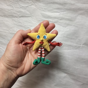 Stargirl Crochet Pattern PDF Amigurumi Christmas tree pendant image 5