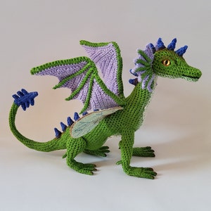 Forest Dragon Amigurumi Crochet pattern PDF Green Dragon by ToyMagic Gift with zodiac sign