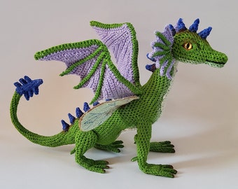 Forest Dragon Amigurumi Crochet pattern PDF Green Dragon by ToyMagic Gift with zodiac sign
