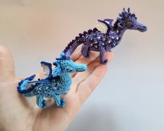 Dragon Crochet Pattern - Miniature dragon- DIY  Amigurumi dragon PDF tutorial in English