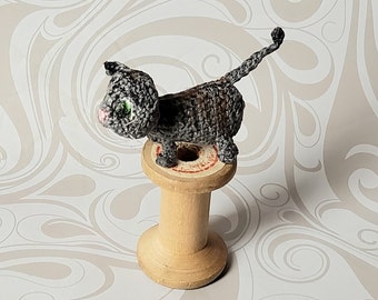 Miniature cat MicroCat CROCHET PATTERN Amigurumi animal PDF by ToyMagic