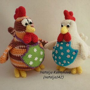 Egg Laying Hens ToyMagic. Chikens Egglaying Hens Eggs Crochet Pattern PDF Instant Download Amigurumi image 4