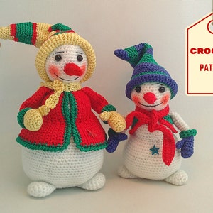 Snowmen Forever  – PDF Crochet Pattern [Instant Download Amigurumi Toy]