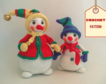 Snowmen Forever  – PDF Crochet Pattern [Instant Download Amigurumi Toy]