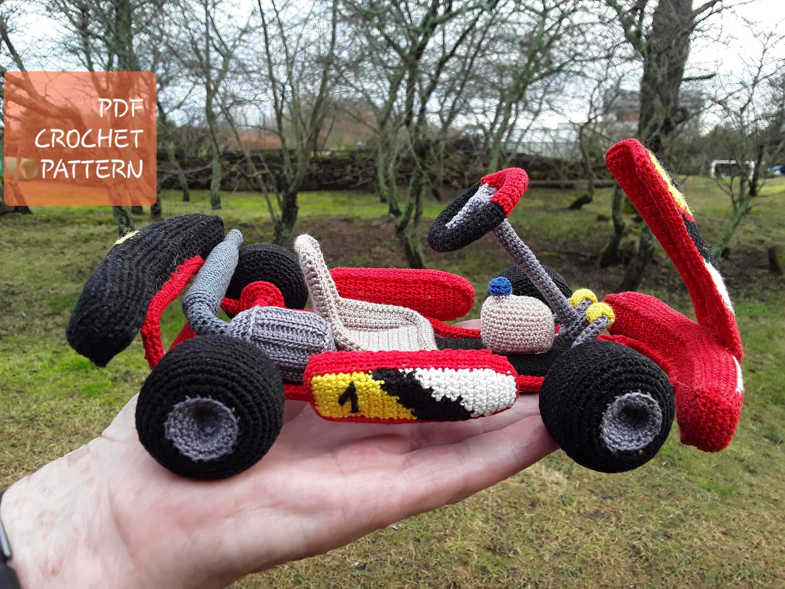 Karting Inspired by Racing Kart CROCHET PATTERN. PDF Amigurumi - Etsy ...