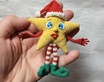 Stargirl – Crochet Pattern PDF Amigurumi Christmas tree pendant