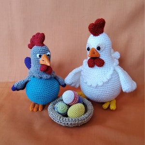 Egg Laying Hens ToyMagic. Chikens Egglaying Hens Eggs Crochet Pattern PDF Instant Download Amigurumi image 7