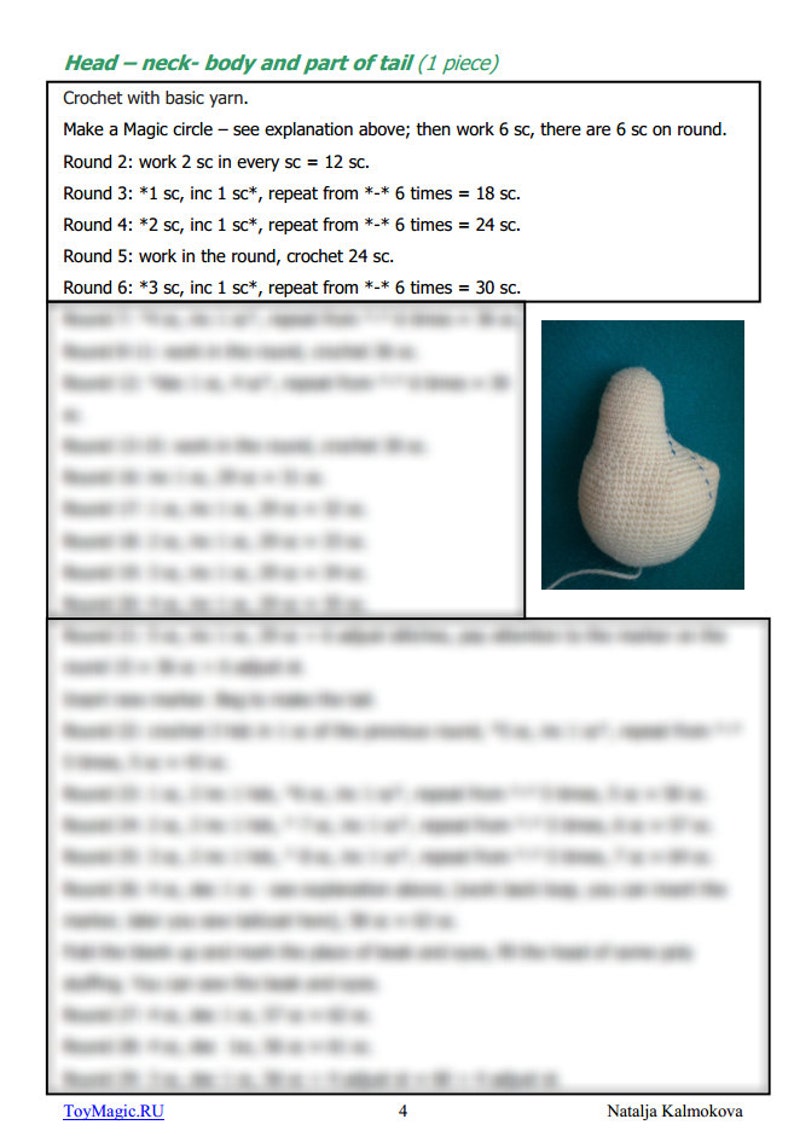 Egg Laying Hens ToyMagic. Chikens Egglaying Hens Eggs Crochet Pattern PDF Instant Download Amigurumi image 5