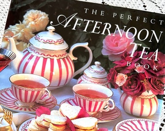 FREE GIFT WRAPPING! Vintage “ The perfect Afternoon Tea Book” for birthday, tea-lover, friend, bed and breakfast, hostess, retirement