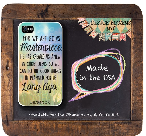 Religious Quote Iphone Case Scripture Iphone Case Ephesians Etsy