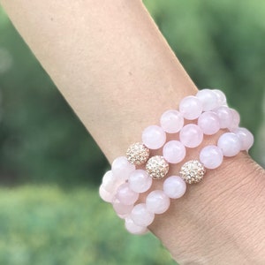Rose Gold Pave Pink Bracelet