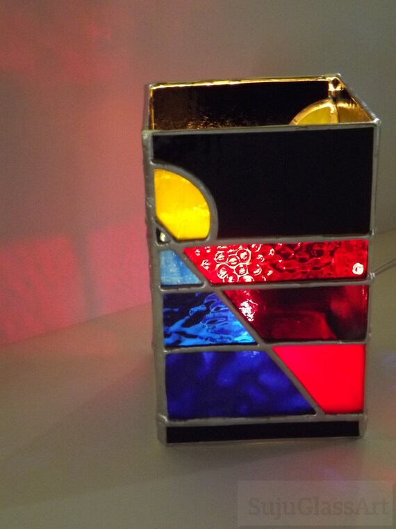 Stained Glass Night Light Table Top Glass Night Light Table Lamp
